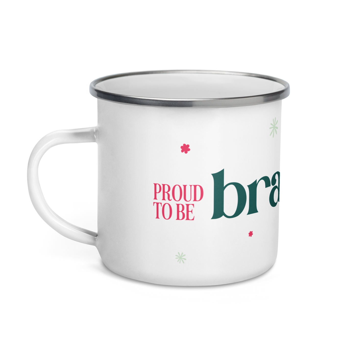 Caneca de Camping "Proud to be Brazilian"