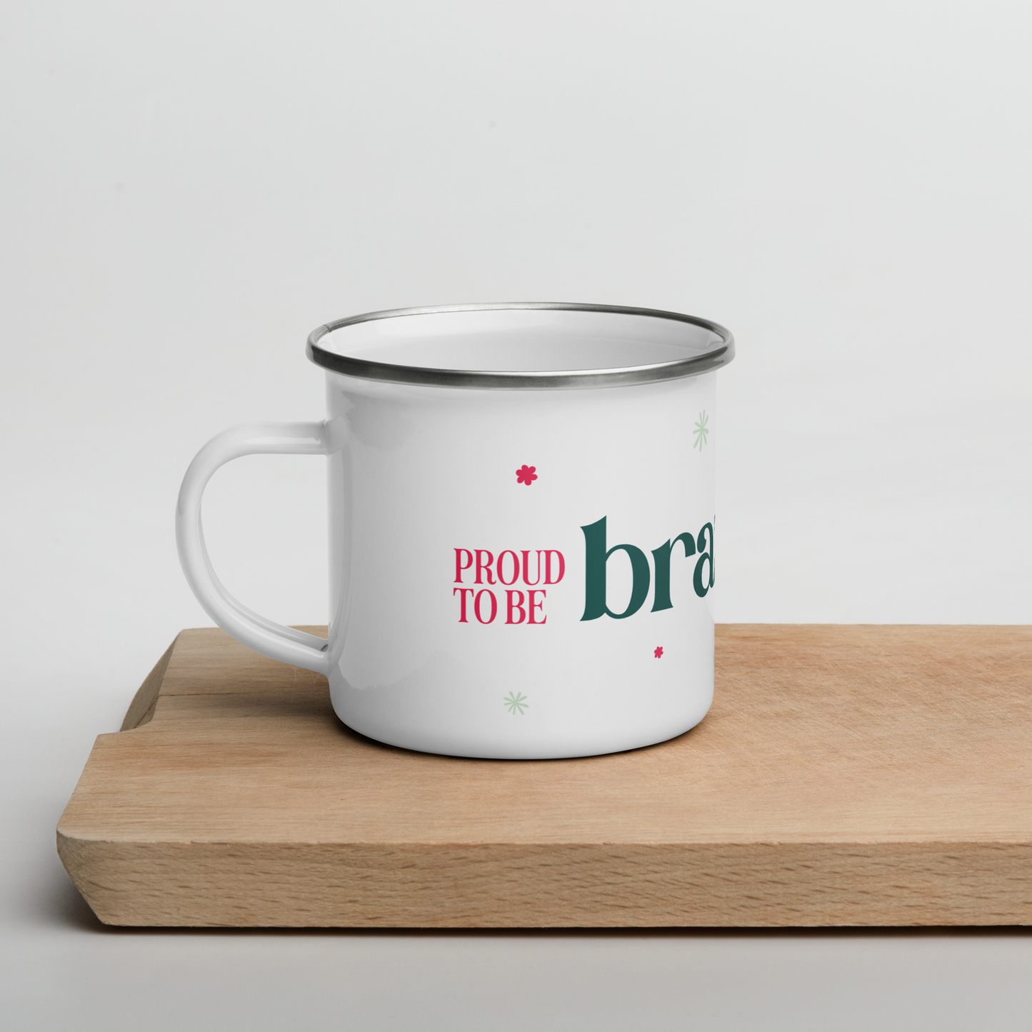 Caneca de Camping "Proud to be Brazilian"