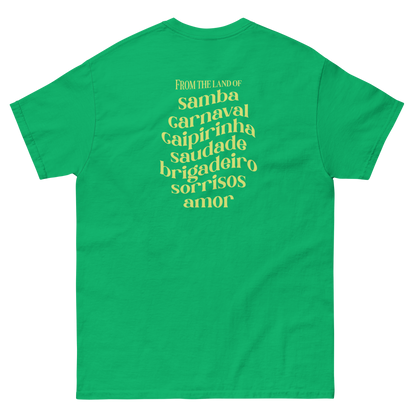 Camiseta "From the Land of Samba" - Bordado Amarelo