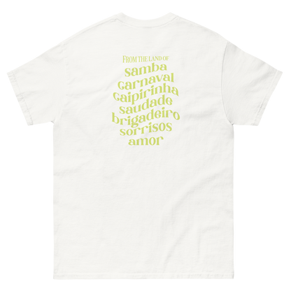 Camiseta "From the Land of Samba" - Bordado Amarelo